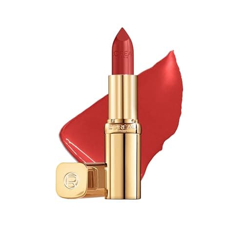 Image of L'Oreal Paris Lipstick, Color Riche Satin Enriched with Nourishing Argan Oil, Up to 12 Hours of Intense Hydration and Moisture for Smooth Lips, Shade: 1980 L'Ambere