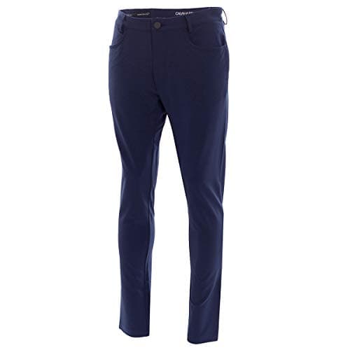 Image of Calvin Klein Mens Genius 4-Way Stretch Trousers - Navy - 40R
