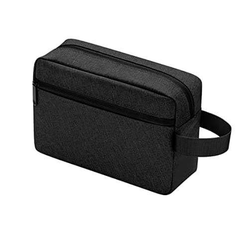 Image of Toiletry Bag for Men and Women, Lightweight Travel Wash Bag Water-Resistant Gym Shaving Cosmetic Organiser Bag, Shower Bathroom Makeup Bag Hanging Dopp Kit with Handle Travel Essentials (Black)