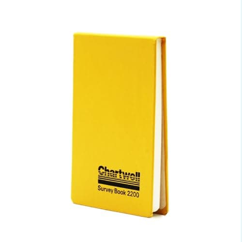 Image of Exacompta - Ref 2200Z - Chartwell Casebound Field Survey Book - 106 x 165mm in Size, Excellent Strength When Wet, Ideal for Use Outside, Plain (No Rulings), Yellow