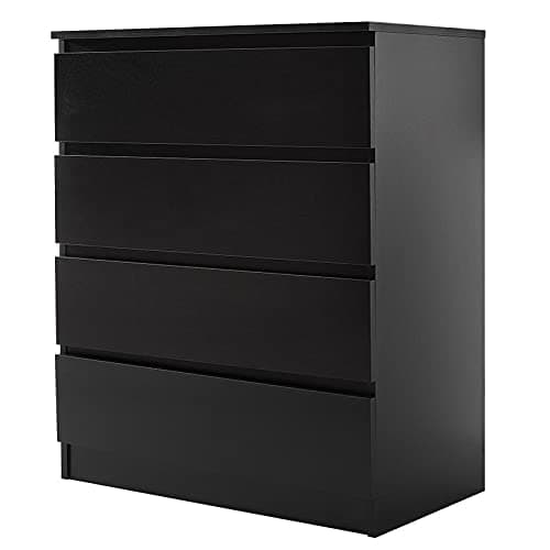 Image of Panana 3/4/5/6 Bedroom Chest of Drawers with Metal Runners Wooden Bedside Storage Cabinet for Living Room Hallway Choice of 4 Sizes