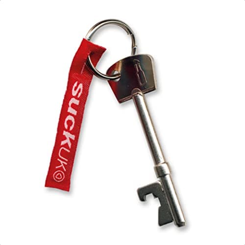 Image of Suck UK Bottle Opener Keyring | Bottle Opener Keychain | Bar Accessories | Birthday Gifts | Beer Openers | Man Cave Gifts | Beer Keyring | Home Bar Tools | Cool Gadgets Men | Stocking Fillers for Men