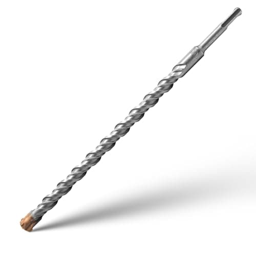 Image of SDS Plus Hammer Drill Bits 18mm x 350mm Cross Drill Bits 4 Cutter Carbide Head Hammer Bit Tungsten Carbide Tip Rotary Impact Masonry Bit for Masonry, Stone, Concrete, Brick, Tiles