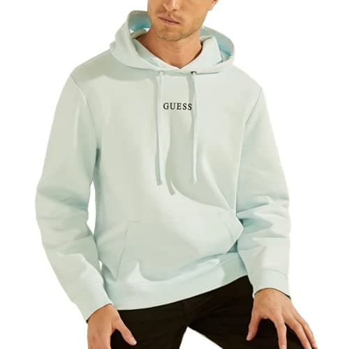 Image of GUESS Mens Roy Hoodie Marseille Blue (L, l)