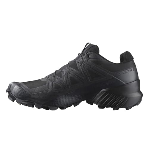 Image of Salomon Men's Speedcross Trail Running Shoes, Black Black Quiet Shade, 7.5 UK