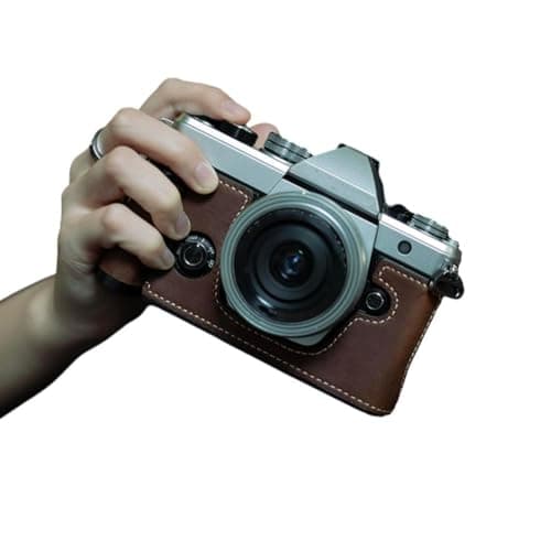 Image of Premium Leather Camera Half Case with Strap For Olympus OM-3 Camera Protective Bag Shoulder Strap with Case