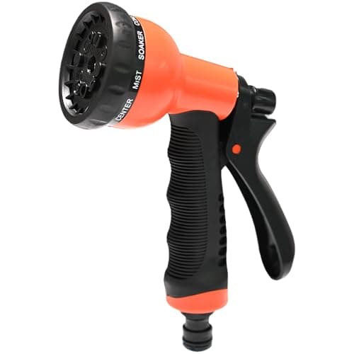 Image of Armo® 10 Pattern Adjustable Hose Nozzle Anti Slip Multi High Pressure Jet Spray Gun for Hose Pipe Watering Cans with 10 Water Control Patterns