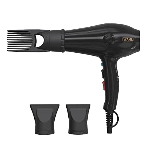 Image of Wahl Hairdryer, PowerPik 5000, Dryer Women, Hair Dryer with Pik Attachment, Afro Hairdryer, Afro-Caribbean Hair, Three Heat Settings, Anti-frizz Drying