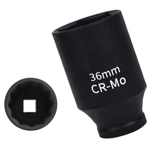 Image of 36mm Deep Impact Socket 1/2" Drive, 12 Point Axle Nut Socket for Easy Removal of Axle Shaft Nuts