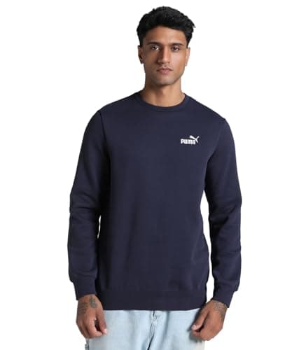 Image of PUMA Mens Small No. 1 Logo Fl Crew Sweats, New Navy, L EU