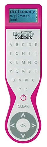 Image of IF Electronic Dictionary Bookmark Single Language Definitions - English, Pink