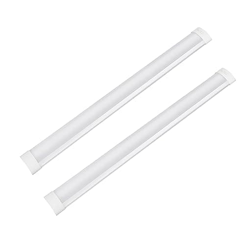 Image of T&K TO-KING 2-Pack 4FT LED Batten Light,PC Body,40W 4000LM 6500K,Low Profile Wall/Ceiling Surface Mounted Fitting for Shop/Office/Garage/Warehouse/Kitchen/Living Room