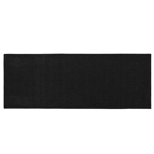 Image of JVL Eden Machine Washable Latex Backed Runner Doormat, 57x150cm, Black