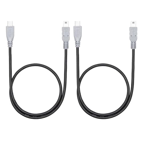 Image of Micro USB to Mini USB Charging Data Cable, 0.5M/1.5FT USB 2.0 Micro Male to Mini USB Male Converter with OTG Feature, Compatible Cell Phone, Tablet, MP3 Player, Game Controller, Digital Camera