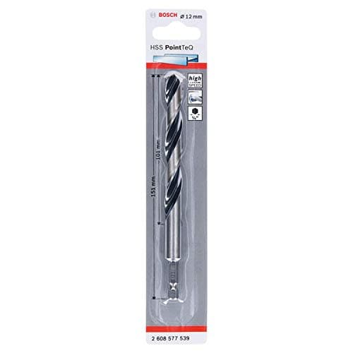 Image of Bosch Professional PointTeQ Hex Drill Bit (for Metal, Ø: 12.0 mm, Total Length: 151 mm, ¼’’ Hex Shank, Accessory for Impact Drivers and Drill Drivers)