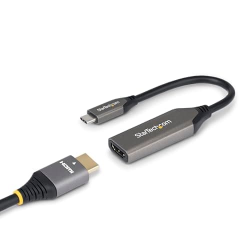 Image of StarTech.com USB-C to HDMI Adapter, 8K 60Hz / 4K 120Hz, Thunderbolt / USB4 Compatible, USB C to HDMI 2.1 Converter for MacBook Pro, MacBook Air, iPad Pro, Pixelbook, XPS (112B-USBC-HDMI21)