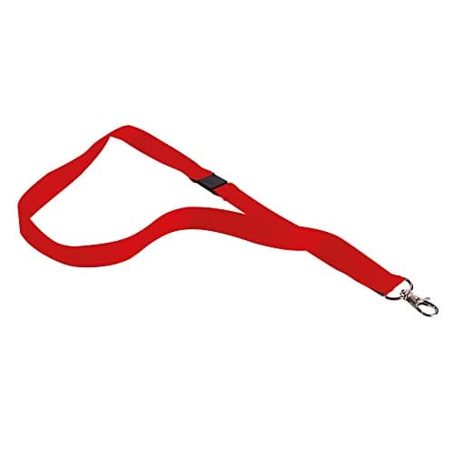 Image of Announce Textile Badge Necklace Red (Pack of 10) AA03629