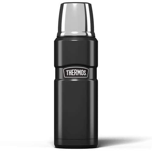 Image of Thermos Stainless King 470ml Multi-Purpose Thermos Flask - Original-Style Flask can be used as Travel Mug or Insulated Water Bottle for Daily Commute & Weekend Adventures – Gun Metal