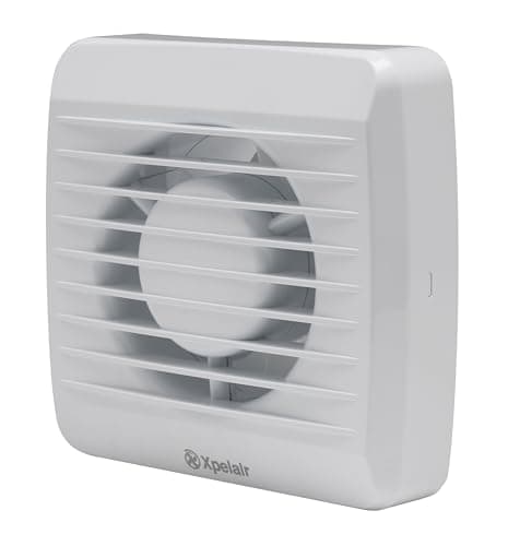Image of Xpelair VX100-SP standard 4 Inch /100 mm Bathroom Extractor Fan for Wall and Ceiling Fitting, Bathroom Fan in Cool white
