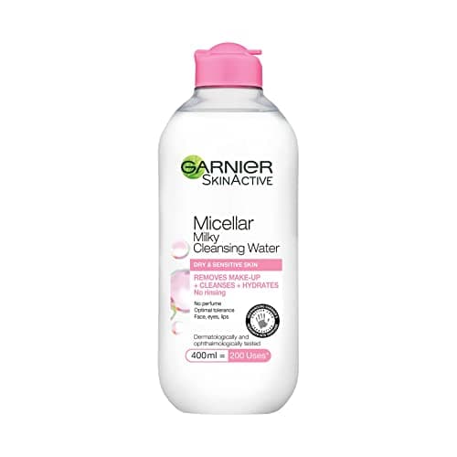Image of Garnier SkinActive All in 1 Micellar Water for Sensitive Skin Makeup Remover Without Rinse – 400 ml Bottle