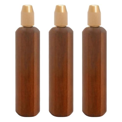 Image of JETHMA 3Pcs Wooden File Handle with Brass Collet Chuck Ergonomic Diamond Needle File Handle for Woodworking Metal Joinery