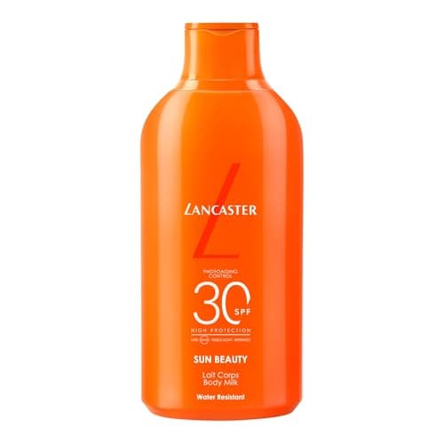 Image of Lancaster Sun Beauty Body Milk SPF30 400ml, Photoaging Control, Broad Spectrum Sun Protection, Lightweight Texture & Non-Greasy, Water Resistant Formula, Suitable for All Skin Types, Vegan