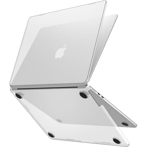 Image of ProCase Hard Shell Case for MacBook Air 13 inch 2026 2025 2024 2023 2022, M5 A3449, M4 A3240, M3 A3113, M2 A2681, Laptop Cover for MacBook Air 13.6" -Clear