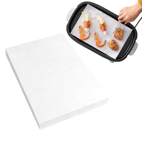 Image of Greaseproof Paper, 100 Pcs White Baking Paper, 20×30cm Greaseproof Paper Sheets, Suitable for Kitchen Cooking, Pastry Making, Catering Services, Food Packaging, Baking, Sandwiches and Cheese