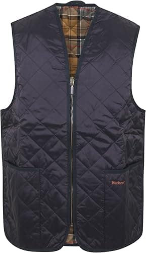 Image of Barbour Quilted Waistcot/Zip-in Liner Regular Fit Blue 42