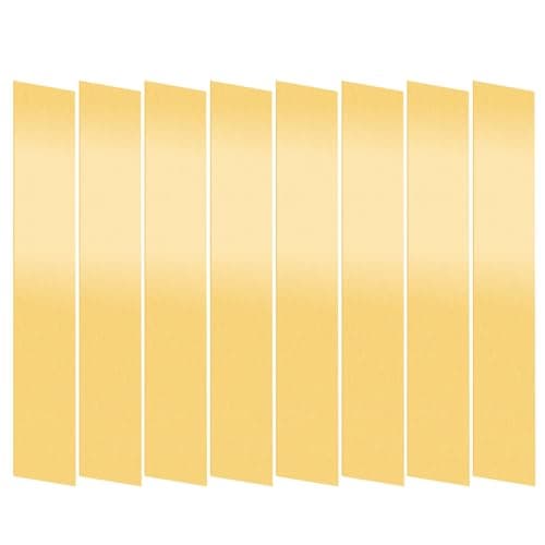 Image of Mardatt 10PCS Brass Strip, 1" Width x 6" Length 0.004" Thickness Brass Shim Stock Assortment, Metal Shim Stock for Jewelry Electrical Industry