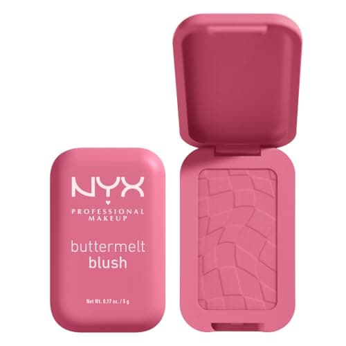 Image of NYX Professional Makeup Buttermelt Powder Blush, Up To 12H Wear, Seamless Blending, Fade and Transfer Resistant, With Shea and Mango Butter, Vegan Formula, Shade: For The Butta