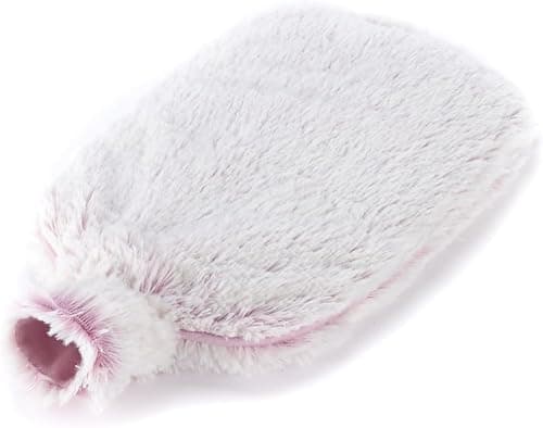 Image of FNX Warmies Microwaveable Bottle | Heatable, Warm & Comfy - Better Than Hot Water Bottle | Plush Faux Fur - Infused with Scented Lavender | for Cold, Pain Relief & Relaxation | Pink, 28cm x 18cm