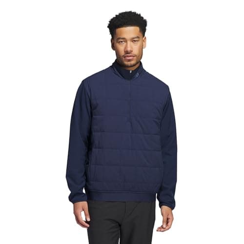 Image of adidas Golf Ultimate365 Quilted DWR Mens Golf Jacket, Collegiate Navy, L