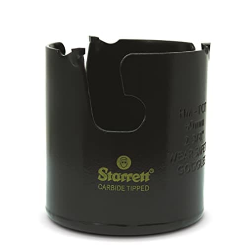 Image of Starrett Tungsten Carbide Tipped Holesaw - MPH0238 Multi Purpose Cut TCT Hole Saw Cutter - For Wood MDF Plastics Ceramic Wall Tiles - 60mm