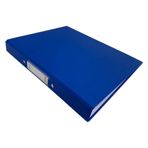 Image of Pack of 10 A4 Blue Paper Over Board Ring Binders by Janrax