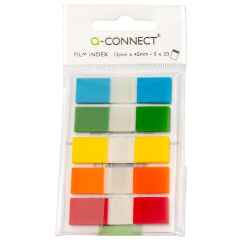Image of Q-Connect Page Markers 1/2 Inch Assorted (Pack of 100)