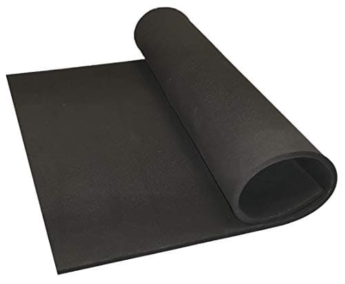 Image of Black Neoprene Plain Sponge/Foam Rubber Sheet 1M X 1M X 10MM Thick