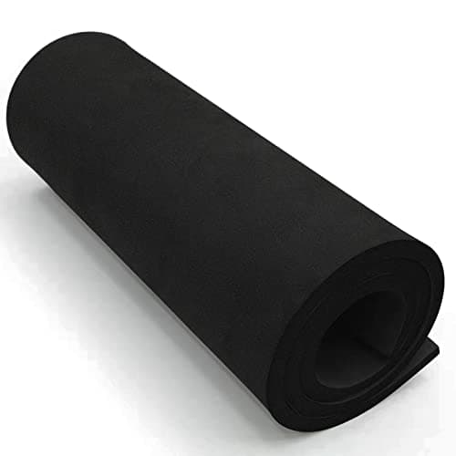 Image of Black 10mm EVA Foam Sheets, MEARCOOH 39''x13.9'' Premium Cosplay Foam Sheets for Crafts, 1PCS High Density 86kg/m3 for Cosplay Costume, Crafts, DIY Projects (Black 10mm)