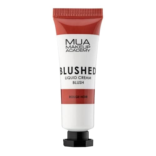 Image of MUA Makeup Academy Blushed Liquid Cream Blusher, Highly Pigmented for Cheeks & Lips, Rouge Noir, 10ml - Vegan & Cruelty Free