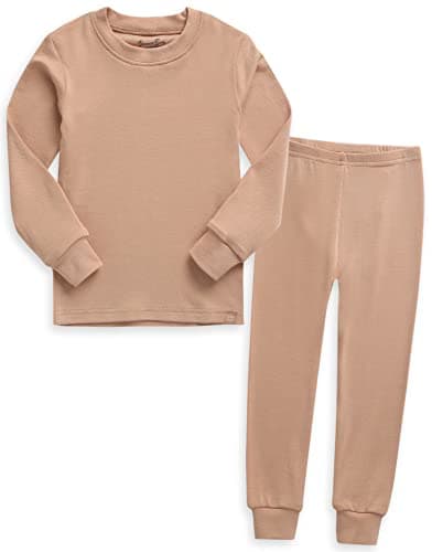 Image of Vaenait Baby Infant Toddler Kids Boys Girls Sleepwear Pyjamas 2pcs Set Modal Milkorange L