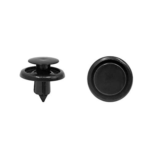 Image of sourcing map 20Pcs 7mm Hole Car Black Plastic Mudguard Clip Bumper Fastener Rivet