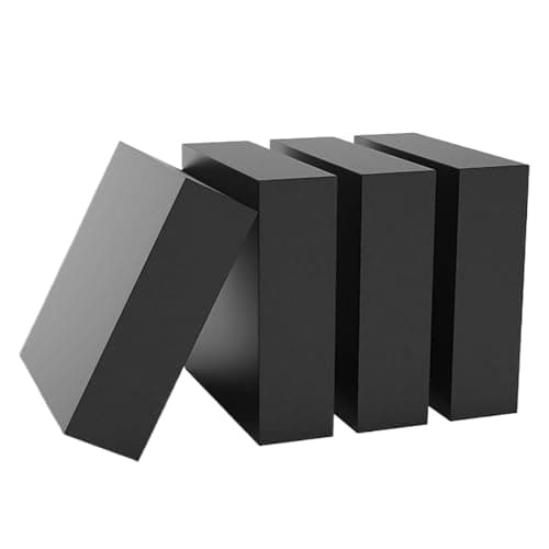 Image of 4 Pcs Rubber Shock Blocks 100X50mm, Rubber Square Pad Suitable for Workshop Equipment And Heavy Appliances,100×50×8mm(100x50x5mm)