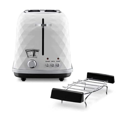 Image of DeLonghi CTJ 2103.W toaster 2 slice(s) 900 W Black, White