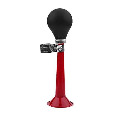 Image of Cycling Bicycle Hooter,2.2 inch Metal Bike Horn Traditional Portable Bicycle Air Horn Loud Bell Bugle Trumpet Alarm Rubber Squeeze Bulb for Most Bicycles Recreational vehicles(Red)