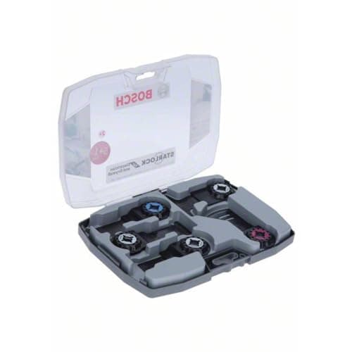 Image of Bosch Professional 6 pcs Starlock Plunge-Cutting Blade Set for Electricians and Drywall (Wood, Metal, Multi Material, Accessories for Multi-Tool)