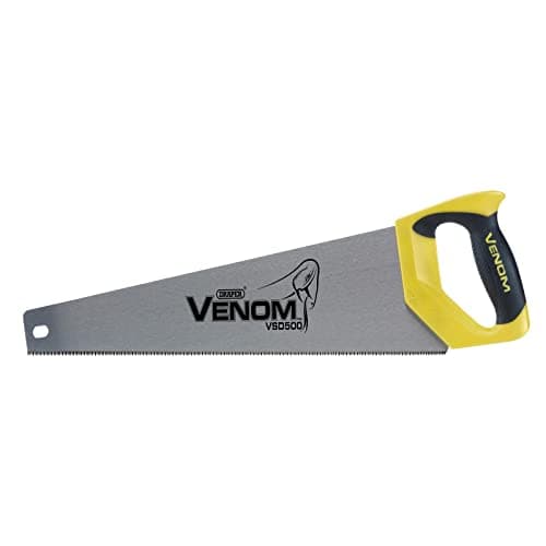 Image of Draper Venom 82195 Second Fix Double Ground Handsaw (500 mm), Yellow