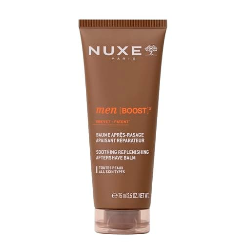 Image of Nuxe Men Soothing Replenishing Aftershave Balm 75ml, Calms Razor Burn & Repairs Skin, 24H Hydration, With Ash Bark Oleo-Extract & Prickly Pear, Lightweight Non-Greasy Formula
