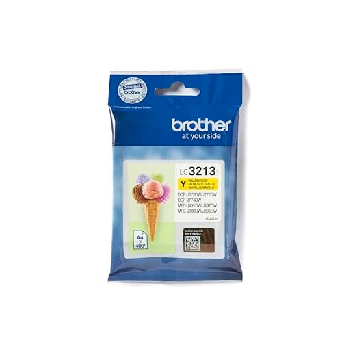 Image of Brother LC-3213Y Inkjet Cartridge, Yellow, Single Pack, High Yield, Includes 1 x Inkjet Cartridge, Genuine Supplies