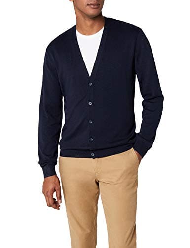 Image of Henbury Mens V Lightweight Cardigan Navy X-Large