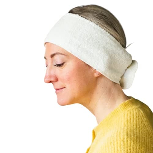 Image of Bamboo Headband, Super Soft, Fully Adjustable Velcro Fastening, Great For Facials and Daily Cleansing, Machine Washable, Made In Cornwall